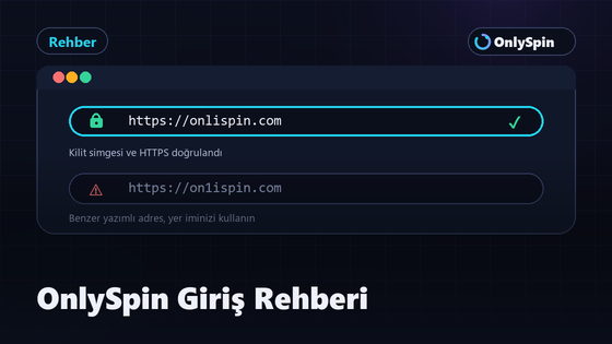OnlySpin giriş adımlarını anlatan blog yazısının kapak görseli