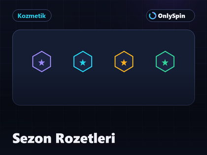 Sezon rozetlerinin profil üzerinde göründüğü vitrin