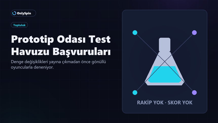 Prototip Odası test havuzunda gönüllü oyuncuların oturumunu gösteren geniş görsel
