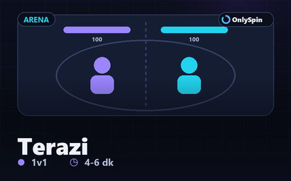 Terazi 1v1 arena oyununun karşılaşma ekranı görseli